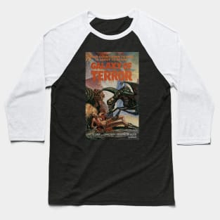 Classic Sci-Fi Horror Poster - Galaxy of Terror Baseball T-Shirt